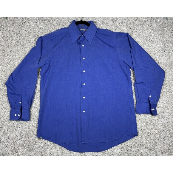 Geoffrey Beene Other - Geoffrey Beene Mens L Blue Dress Shirt Career Office Button Up 15.5 34/35